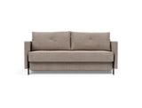 Cubed 160 sovesofa med armlæn i 318 Cordufine Beige, set forfra