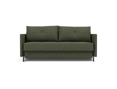 Cubed 160 sovesofa med armlæn i 353 Taura Forest, set forfra
