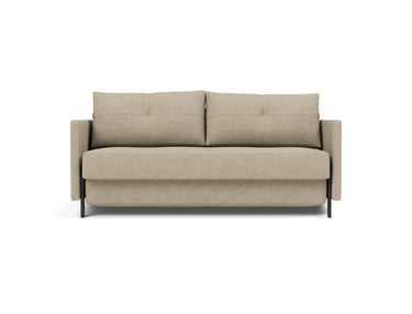 Cubed 160 sovesofa med armlæn i 356 Taura Sand, set forfra