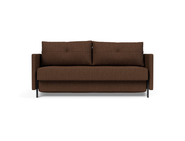 Cubed 160 sovesofa med armlæn i 359 Taura Cappuccino, set forfra