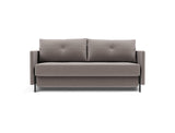 Cubed 160 sovesofa med armlæn i 418 Esina Truffle, set forfra