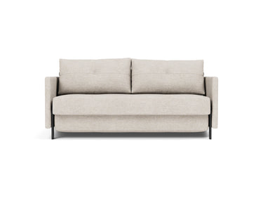 Cubed 160 sovesofa med armlæn i 470 Yuveno Natural, set forfra