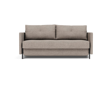 Cubed 160 sovesofa med armlæn i 472 Yuveno Warm Grey, set forfra