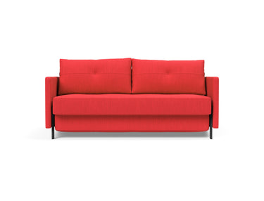 Cubed 160 sovesofa med armlæn i 511 Elegance Red, set forfra