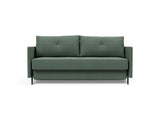 Cubed 160 sovesofa med armlæn i 518 Elegance Green, set forfra