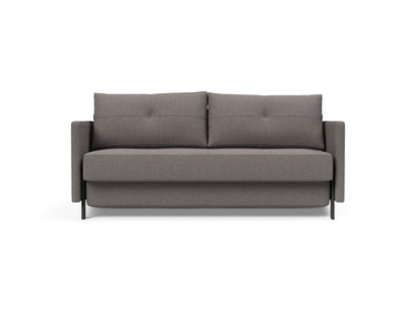 Cubed 160 sovesofa med armlæn i 521 Mixed Dance Grey, set forfra