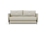 Cubed 160 sovesofa med armlæn i 527 Mixed Dance Natural, set forfra