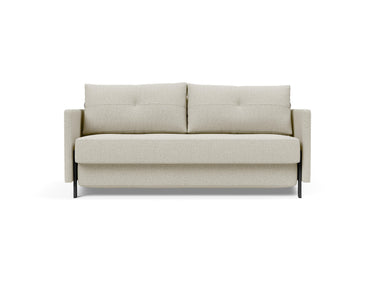 Cubed 160 sovesofa med armlæn i 527 Mixed Dance Natural, set forfra