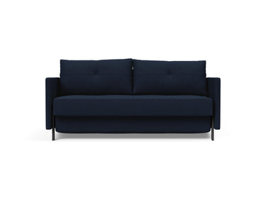 Cubed 160 sovesofa med armlæn i 528 Mixed Dance Blue, set forfra