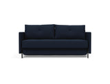 Cubed 160 sovesofa med armlæn i 528 Mixed Dance Blue, set forfra