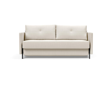 Cubed 160 sovesofa med armlæn i 531 Bouclé Off White, set forfra