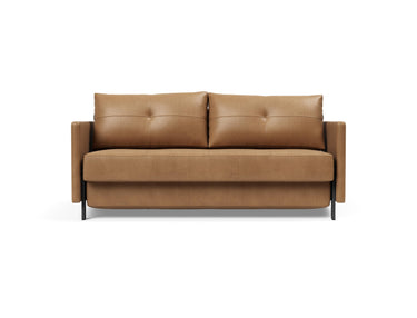 Cubed 160 sovesofa med armlæn i 551 Faunal Brown, set forfra