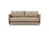 Cubed 160 sovesofa med armlæn i 587 Phobos Mocha, set forfra