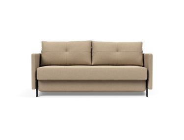Cubed 160 sovesofa med armlæn i 587 Phobos Mocha, set forfra
