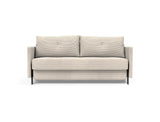 Cubed 160 sovesofa med armlæn i 594 Corduroy Ivory, set forfra