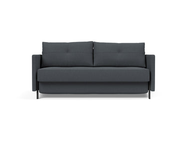 Cubed 160 sovesofa med armlæn i 894 Mozart Grey Bronze, set forfra