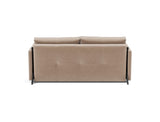 Cubed 160 sovesofa med armlæn i 417 Esina Mocha, set bagfra