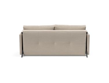 Cubed 160 sovesofa med armlæn i 612 Blida Sand Grey, set bagfra