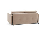 Cubed 160 sovesofa med armlæn i 417 Esina Mocha, set skråt bagfra
