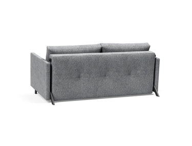 Cubed 160 sovesofa med armlæn i 565 Twist Granite, set skråt bagfra