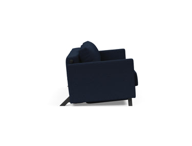 Cubed 160 sovesofa med armlæn i 528 Mixed Dance Blue, set fra siden