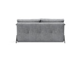 Cubed 160 Chrome sovesofa i 565 Twist Granite, set bagfra