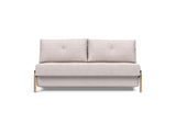 Cubed 160 Wood sovesofa i 300 Weda Sand, set forfra