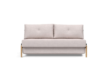 Cubed 160 Wood sovesofa i 300 Weda Sand, set forfra