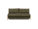 Cubed 160 Wood sovesofa i 316 Cordufine Pine Green, set forfra