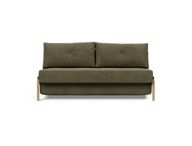 Cubed 160 Wood sovesofa i 316 Cordufine Pine Green, set forfra