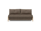 Cubed 160 Wood sovesofa i 411 Esina Cedar Brown, set forfra