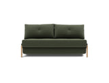 Cubed 160 Wood sovesofa i 413 Esina Olive Green, set forfra