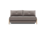 Cubed 160 Wood sovesofa i 418 Esina Truffle, set forfra