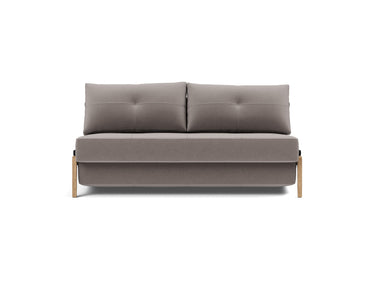 Cubed 160 Wood sovesofa i 418 Esina Truffle, set forfra