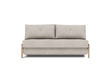 Cubed 160 Wood sovesofa i 471 Yuveno Sand, set forfra
