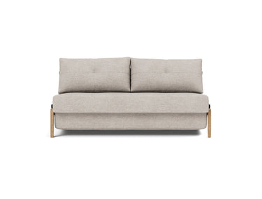 Cubed 160 Wood sovesofa i 471 Yuveno Sand, set forfra