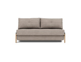 Cubed 160 Wood sovesofa i 472 Yuveno Warm Grey, set forfra