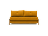 Cubed 160 Wood sovesofa i 507 Elegance Burned Curry, set forfra