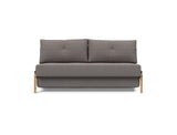 Cubed 160 Wood sovesofa i 521 Mixed Dance Grey, set forfra