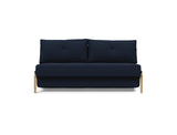 Cubed 160 Wood sovesofa i 528 Mixed Dance Blue, set forfra