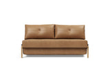 Cubed 160 Wood sovesofa i 551 Faunal Brown, set forfra