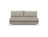 Cubed 160 Wood sovesofa i 579 Kenya Gravel, set forfra