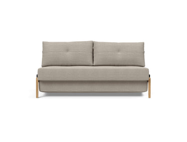 Cubed 160 Wood sovesofa i 579 Kenya Gravel, set forfra