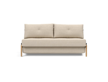 Cubed 160 Wood sovesofa i 586 Phobos Latte, set forfra