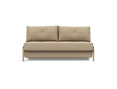 Cubed 160 Wood sovesofa i 587 Phobos Mocha, set forfra