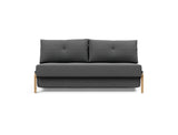 Cubed 160 Wood sovesofa i 852 Mahoga Seal Grey, set forfra