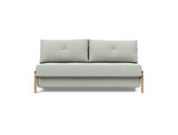 Cubed 160 Wood sovesofa i 888 Mozart Slate Brown, set forfra