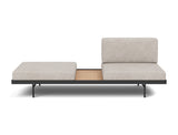 Puri daybed med egetræsbord i 471 Yuveno Sand, set forfra