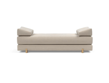 Sigmund Drip daybed i 612 Blida Sand Grey, set forfra