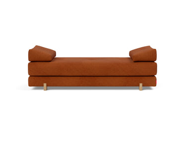 Sigmund Drip daybed i 595 Corduroy Burnt Orange, set bagfra